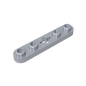 GDS-900 - Technic Plate 1 x 5 with Smooth Ends, 4 Studs and Centre Axle Hole