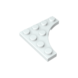 GDS-90033 - Plate Special 4 x 4 with Curved Cutout