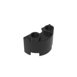 GDS-90040 - Brick Round, Half 1 x 2