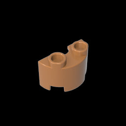 GDS-90040 - Brick Round, Half 1 x 2