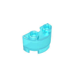 GDS-90040 - Brick Round, Half 1 x 2