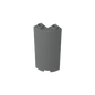 GDS-90070 - Cylinder Quarter 2 x 2 x 5 (Wall)