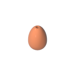 GDS-90071 - Food Egg with 1.5mm Hole [Plain]