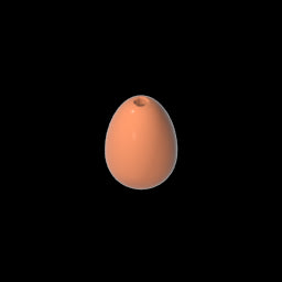GDS-90071 - Food Egg with 1.5mm Hole [Plain]