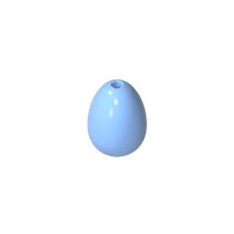 GDS-90071 - Food Egg with 1.5mm Hole [Plain]