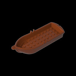 GDS-90132 - Boat / Rowing Boat 14 x 5 x 2 with Oarlocks [2 Hollow Inside Studs]
