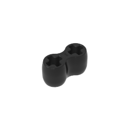 GDS-90161 - Technic Axle Connector Double Flexible [Rubber]
