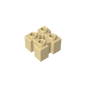 GDS-90179 - Brick Special 2 x 2 with Grooves and Axle Hole