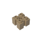 GDS-90179 - Brick Special 2 x 2 with Grooves and Axle Hole