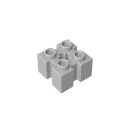 GDS-90179 - Brick Special 2 x 2 with Grooves and Axle Hole