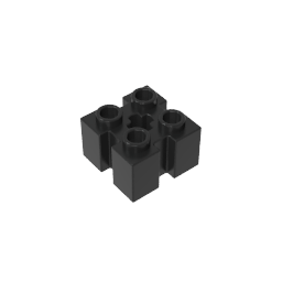 GDS-90179 - Brick Special 2 x 2 with Grooves and Axle Hole