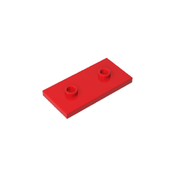 GDS-90201 - Plate Special 2 x 4 with Groove and Two Center Studs (Jumper)