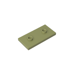 GDS-90201 - Plate Special 2 x 4 with Groove and Two Center Studs (Jumper)