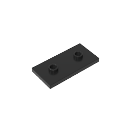 GDS-90201 - Plate Special 2 x 4 with Groove and Two Center Studs (Jumper)