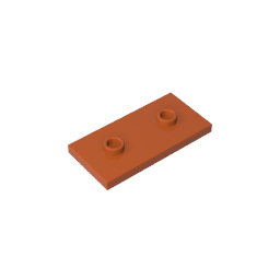 GDS-90201 - Plate Special 2 x 4 with Groove and Two Center Studs (Jumper)
