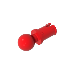 GDS-903 - Technic Pin with Friction Ridges Lengthwise and Towball