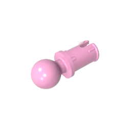 GDS-903 - Technic Pin with Friction Ridges Lengthwise and Towball