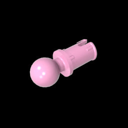 GDS-903 - Technic Pin with Friction Ridges Lengthwise and Towball