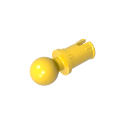 GDS-903 - Technic Pin with Friction Ridges Lengthwise and Towball