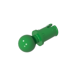 GDS-903 - Technic Pin with Friction Ridges Lengthwise and Towball