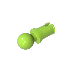 GDS-903 - Technic Pin with Friction Ridges Lengthwise and Towball