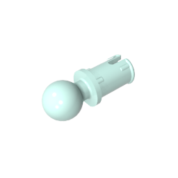 GDS-903 - Technic Pin with Friction Ridges Lengthwise and Towball