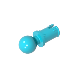 GDS-903 - Technic Pin with Friction Ridges Lengthwise and Towball
