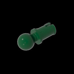 GDS-903 - Technic Pin with Friction Ridges Lengthwise and Towball