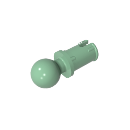 GDS-903 - Technic Pin with Friction Ridges Lengthwise and Towball