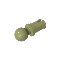 GDS-903 - Technic Pin with Friction Ridges Lengthwise and Towball