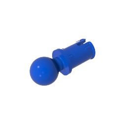 GDS-903 - Technic Pin with Friction Ridges Lengthwise and Towball