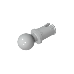 GDS-903 - Technic Pin with Friction Ridges Lengthwise and Towball