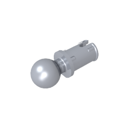 GDS-903 - Technic Pin with Friction Ridges Lengthwise and Towball