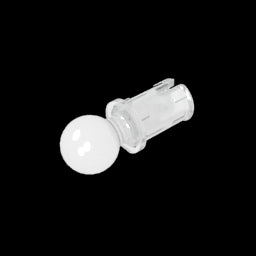 GDS-903 - Technic Pin with Friction Ridges Lengthwise and Towball