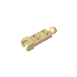 GDS-904 - Plate Special 1 x 2 with 5.9mm End Cup and Towball
