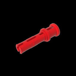 GDS-923 - Technic Pin Long with Friction Ridges Lengthwise and Stop Bush [Ridge Near Rim]