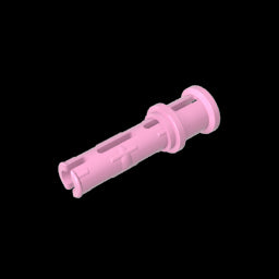 GDS-923 - Technic Pin Long with Friction Ridges Lengthwise and Stop Bush [Ridge Near Rim]