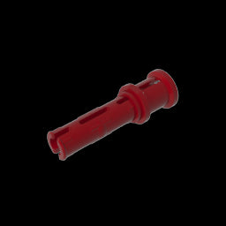 GDS-923 - Technic Pin Long with Friction Ridges Lengthwise and Stop Bush [Ridge Near Rim]
