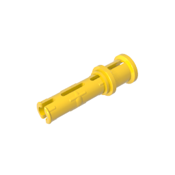 GDS-923 - Technic Pin Long with Friction Ridges Lengthwise and Stop Bush [Ridge Near Rim]