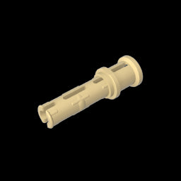 GDS-923 - Technic Pin Long with Friction Ridges Lengthwise and Stop Bush [Ridge Near Rim]