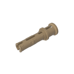 GDS-923 - Technic Pin Long with Friction Ridges Lengthwise and Stop Bush [Ridge Near Rim]