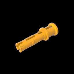 GDS-923 - Technic Pin Long with Friction Ridges Lengthwise and Stop Bush [Ridge Near Rim]