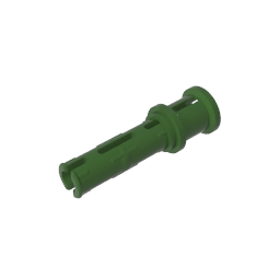 GDS-923 - Technic Pin Long with Friction Ridges Lengthwise and Stop Bush [Ridge Near Rim]