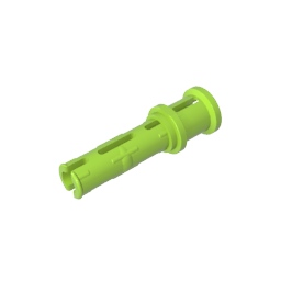 GDS-923 - Technic Pin Long with Friction Ridges Lengthwise and Stop Bush [Ridge Near Rim]
