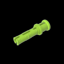 GDS-923 - Technic Pin Long with Friction Ridges Lengthwise and Stop Bush [Ridge Near Rim]