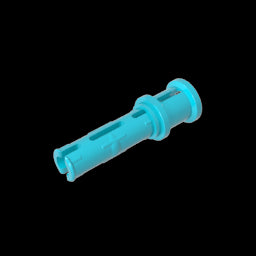 GDS-923 - Technic Pin Long with Friction Ridges Lengthwise and Stop Bush [Ridge Near Rim]