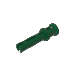 GDS-923 - Technic Pin Long with Friction Ridges Lengthwise and Stop Bush [Ridge Near Rim]