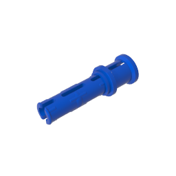 GDS-923 - Technic Pin Long with Friction Ridges Lengthwise and Stop Bush [Ridge Near Rim]