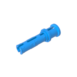 GDS-923 - Technic Pin Long with Friction Ridges Lengthwise and Stop Bush [Ridge Near Rim]