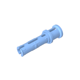 GDS-923 - Technic Pin Long with Friction Ridges Lengthwise and Stop Bush [Ridge Near Rim]